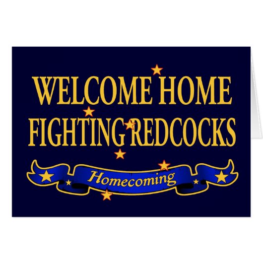 Welcome Home Fighting Redcocks Cards (Front Horizontal)