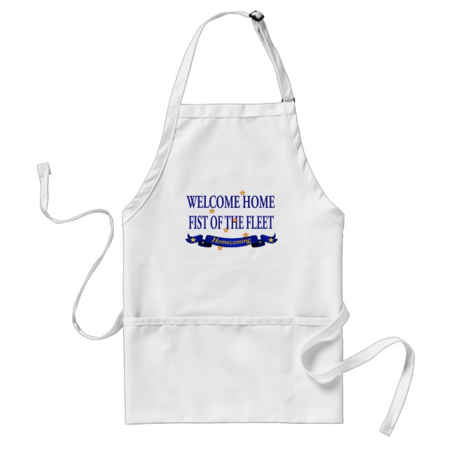 Welcome Home Fist of the Fleet Adult Apron (Front)