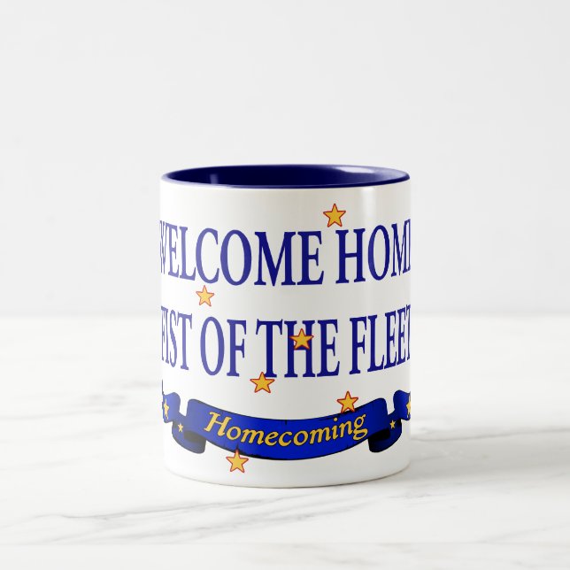 Welcome Home Fist of the Fleet Two-Tone Coffee Mug (Center)