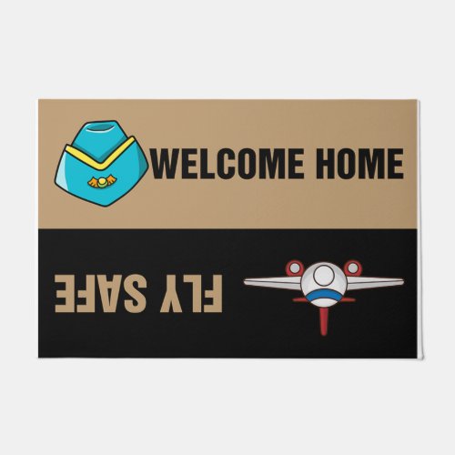 Welcome Home Fly Safe Doormat