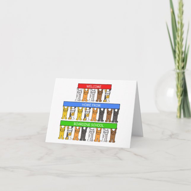 Welcome Home from Boarding School Card (Front)