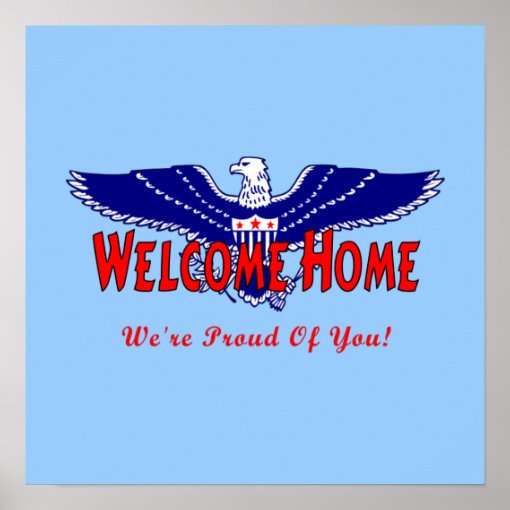 Welcome Home From The Military Poster Zazzle   Welcome Home From The Military Poster R782ad3c2ab054946bf6628df60c34121 W66 8byvr 510 