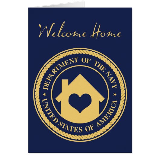 welcome home from the navy cards (Front)