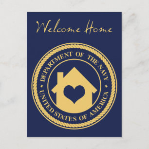 welcome home from the navy postcard