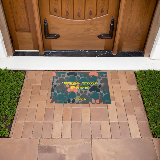 Welcome Home, Furry Friend: Personalized Pet Name  Doormat (Outdoor)