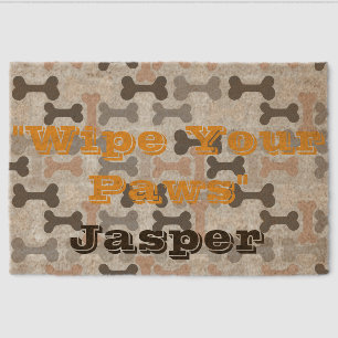 Welcome Home, Furry Friend: Personalized Pet Name Fiber Doormat
