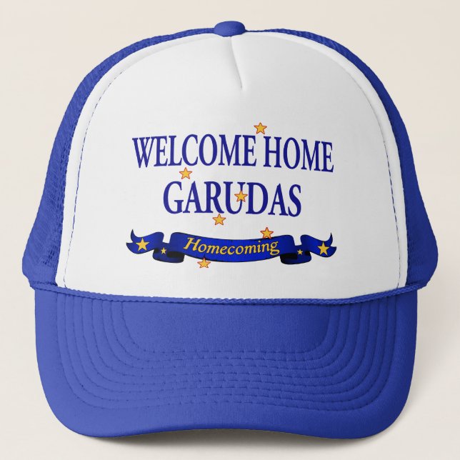 Welcome Home Garudas Trucker Hat (Front)