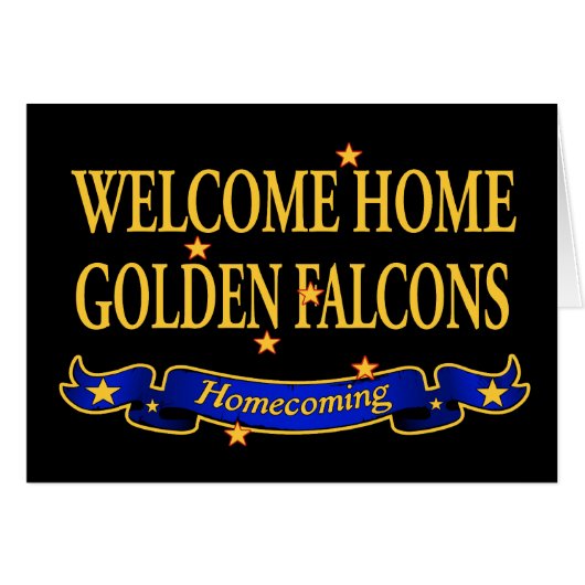 Welcome Home Golden Falcons Cards (Front Horizontal)
