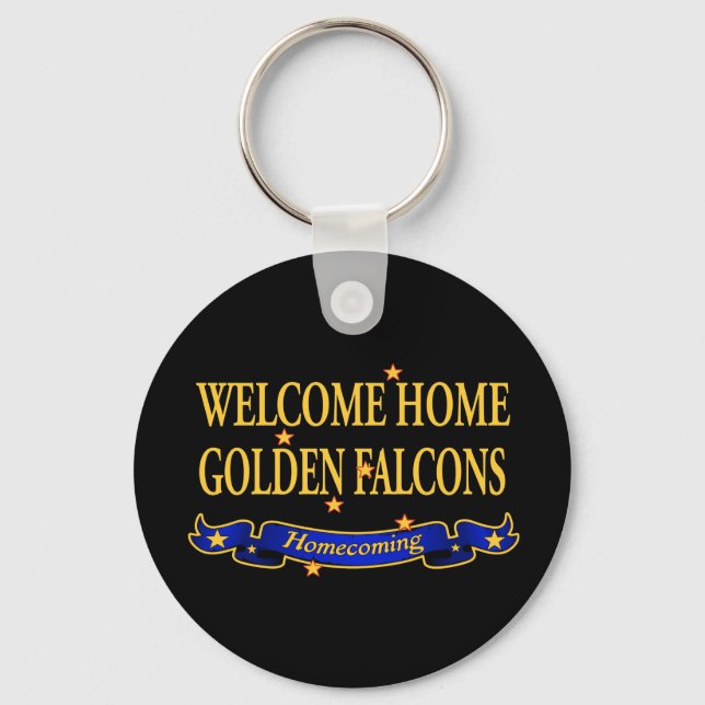 Welcome Home Golden Falcons Keychain (Front)