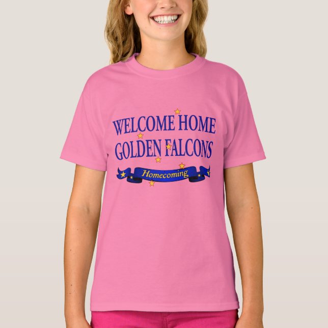 Welcome Home Golden Falcons T-Shirt (Front)