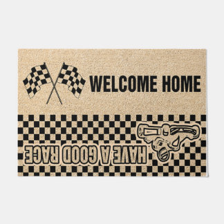 Welcome Home Have A Good Race Doormat