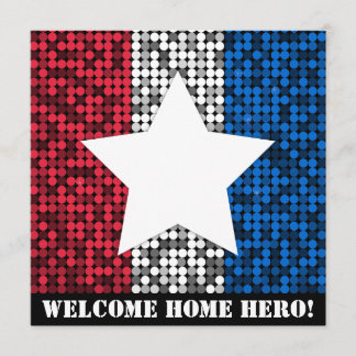 "Welcome Home Hero" Invitation