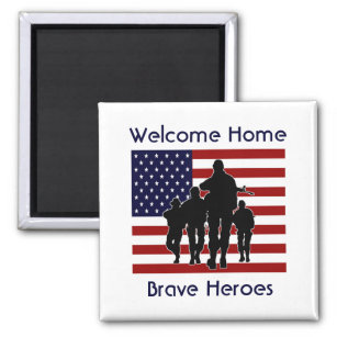 Welcome Home Heroes Magnet