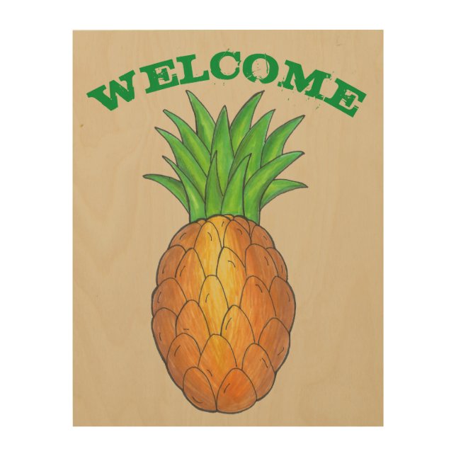 Welcome Home Housewarming Gift Pineapple Decor (Front)