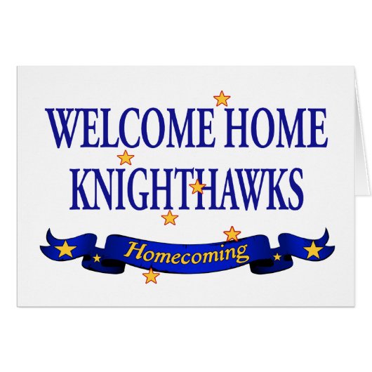 Welcome Home Knighthawks Cards (Front Horizontal)