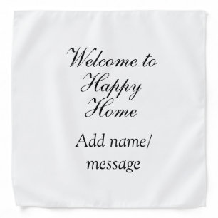 Welcome home lake beach house inauguration name bandana
