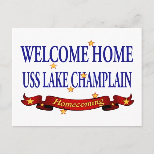 Welcome Home Lake Champlain Postcard