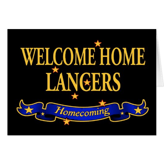 Welcome Home Lancers Cards (Front Horizontal)