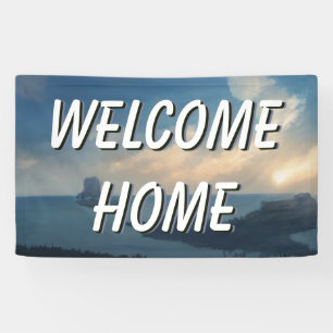 Welcome Home Landscape Water Banner