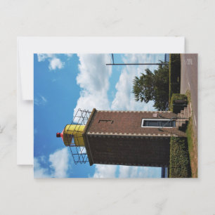 Welcome home, lighthouse Willemstad Nederland. Postcard