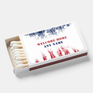 Welcome Home Marine Stars & Stripes Matchbox Matchboxes