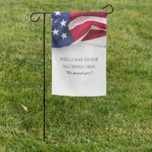 Welcome Home Military Flag SGT Party