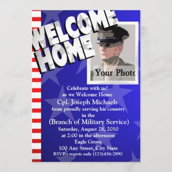 Welcome Home/ Military Invitation by sheezl80 at Zazzle