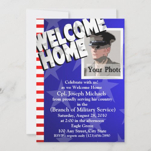 Welcome Home/ Military Custom Announcements