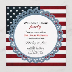 Welcome Home Military Party Invitation