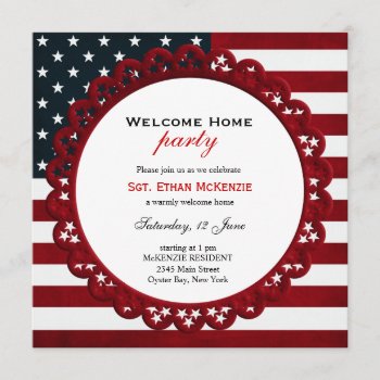 Welcome Home Military Party Invitation by graphicdesign at Zazzle