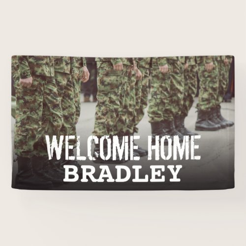 Welcome Home | Military Soldier Banner