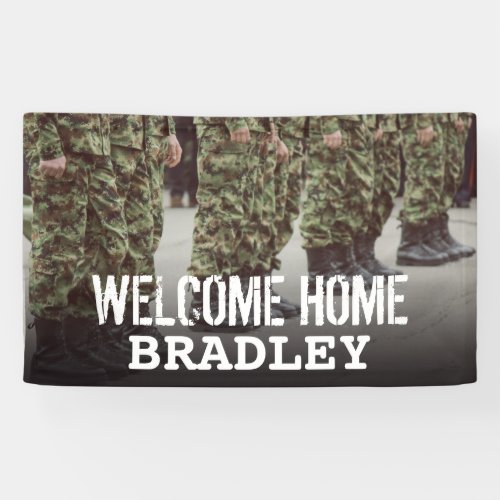 Welcome Home  Military Soldier Banner