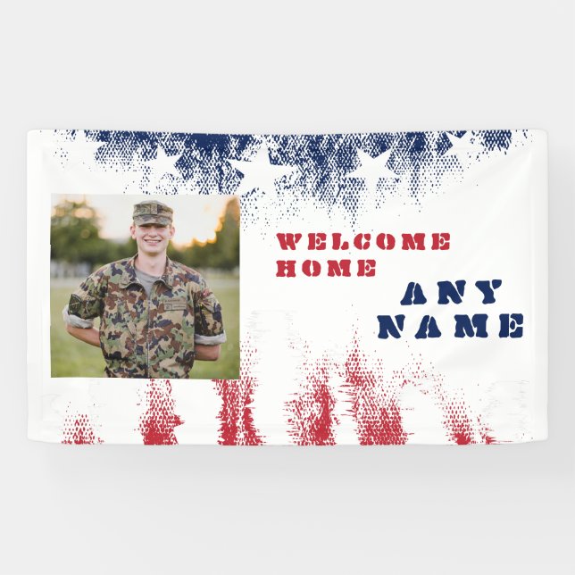 Welcome Home Military Veteran Photo  Banner (Horizontal)