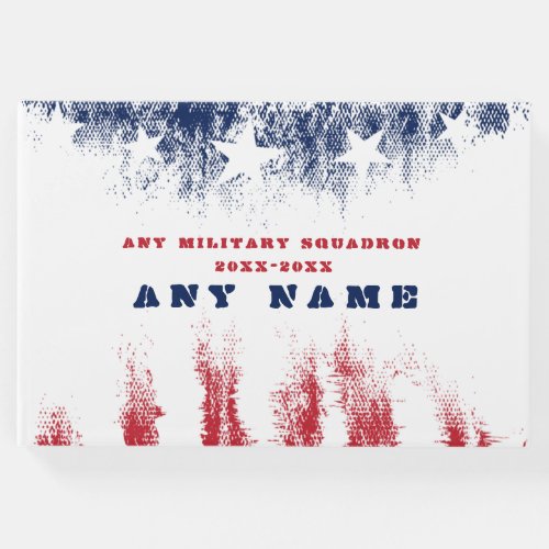 Welcome Home Military Veteran Squadron Guest Book