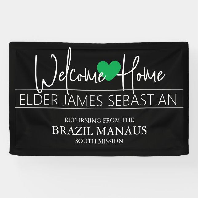 Welcome Home Missionary Banner (Horizontal)