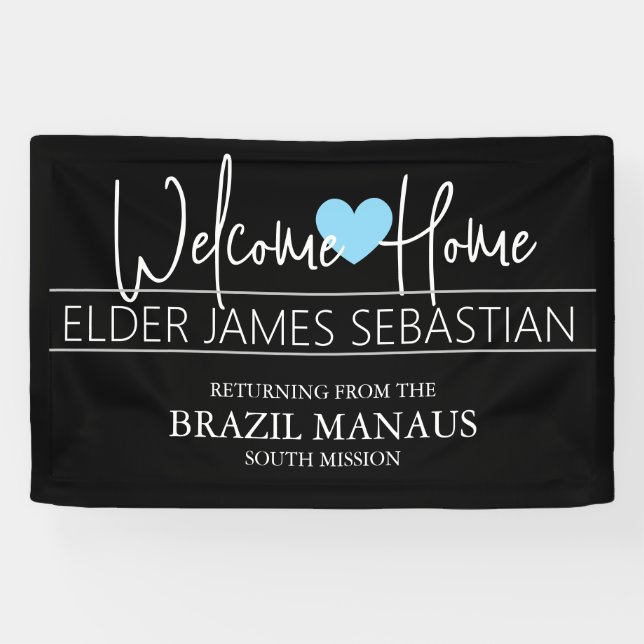 Welcome Home Missionary Banner (Horizontal)