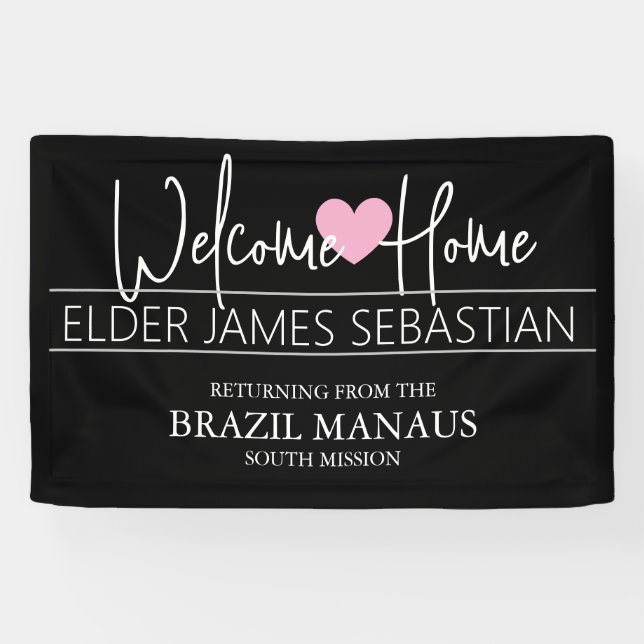Welcome Home Missionary Banner (Horizontal)