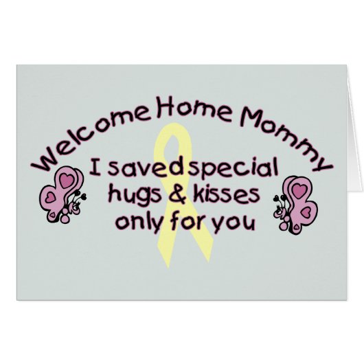 Welcome Home Mommy Cards (Front Horizontal)