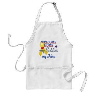 Welcome Home My Soldier My Hero Adult Apron