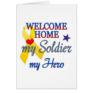 Welcome Home My Soldier My Hero Cards