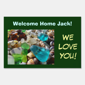 Welcome Home Name! custom Yard Signs Lawn Signs