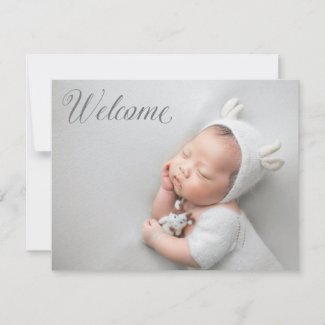 Welcome Home New Baby Announcement