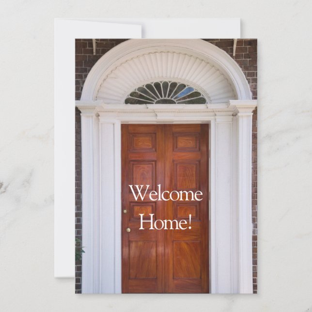 "Welcome Home" New Home Greeting Card (Front)