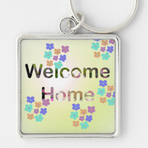 Welcome Home New Home Housewarming  Keychain