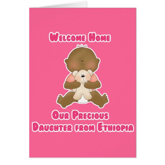 Welcome Home Our Precious Daughter Cards (Front)