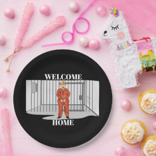 Welcome Home Paper Plate