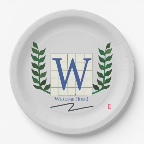 Welcome Home Paper Plates