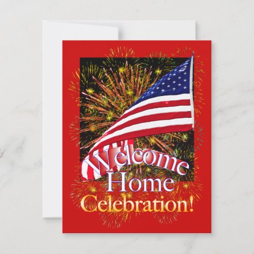 Welcome Home Party Invitations for Military