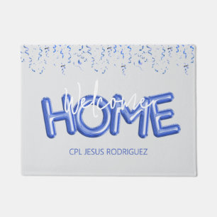 Welcome Home Patriotic Military Hero Party Doormat