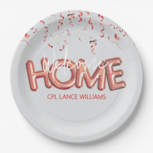 Welcome Home Patriotic Military Hero Party Paper Plates
